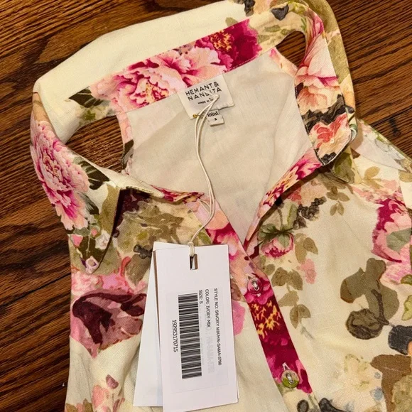 HEMANT & NANDITA Sama Dress (Floral Halter) - Picture 6 of 6